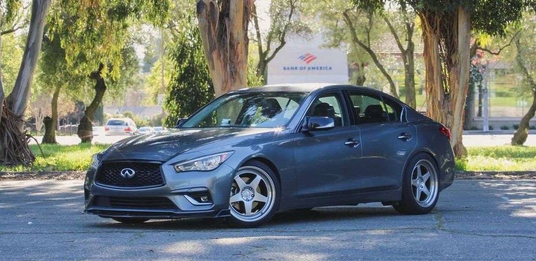 q50 redsport with kansei wheels