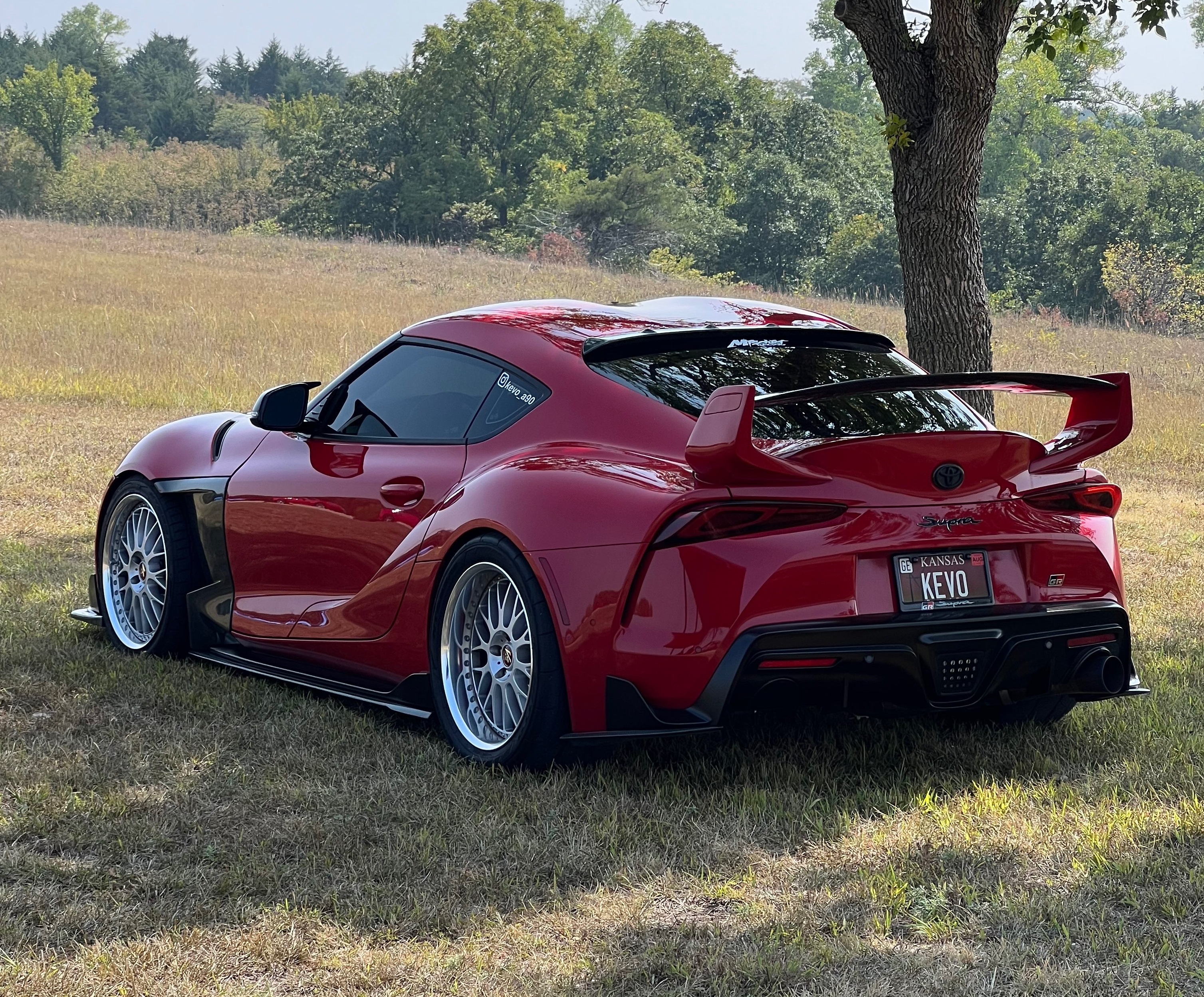 GR supra on work wheels