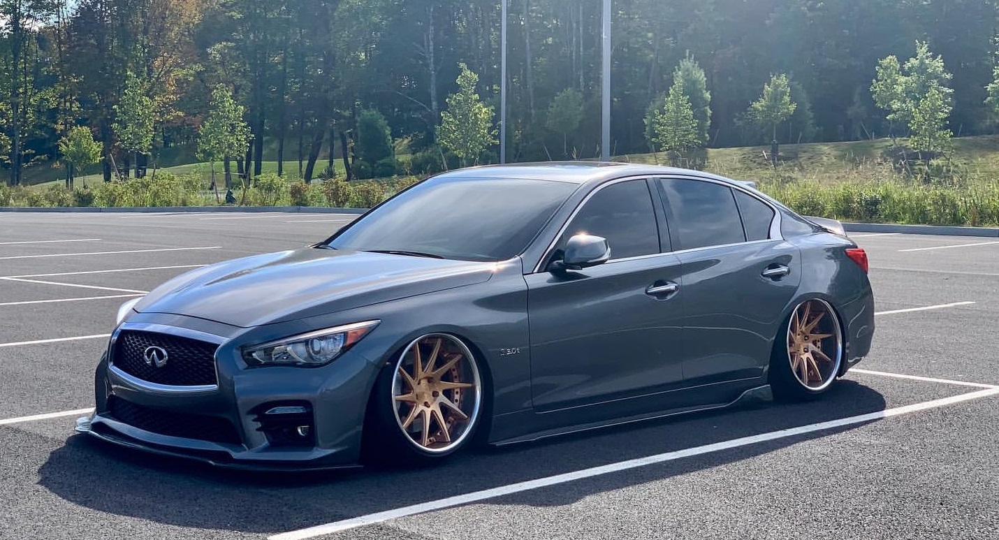 q50 air suspension avant garde wheels