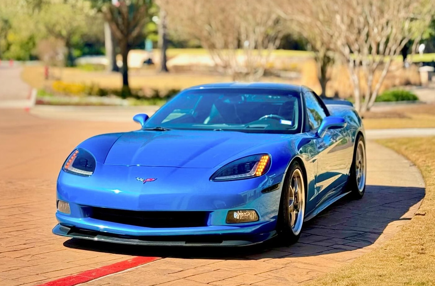 c6 vette on aftermarket wheels