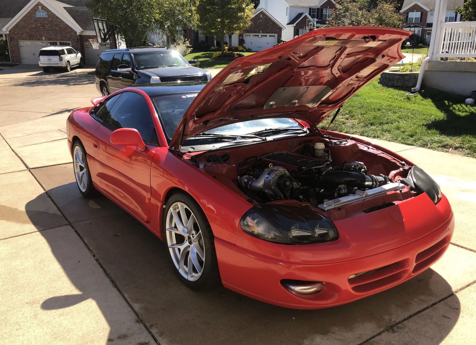 ls swapped dodge stealth on esr wheels