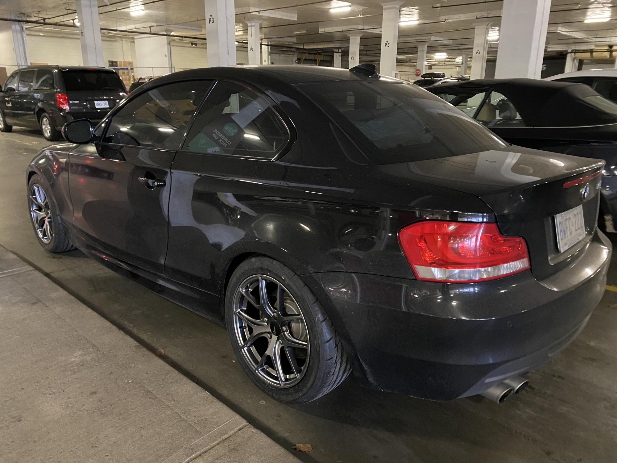 E88 on coilovers