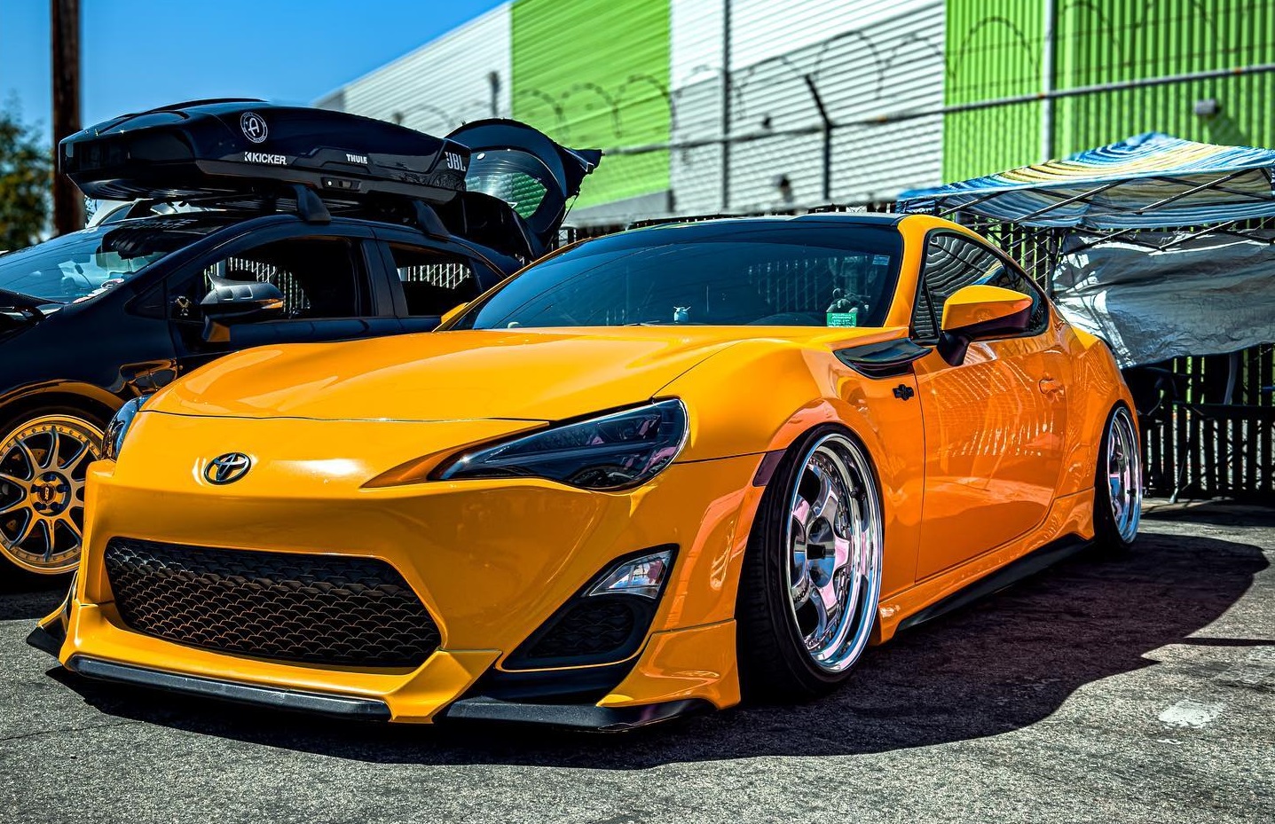 stanced brz on work meister wheels