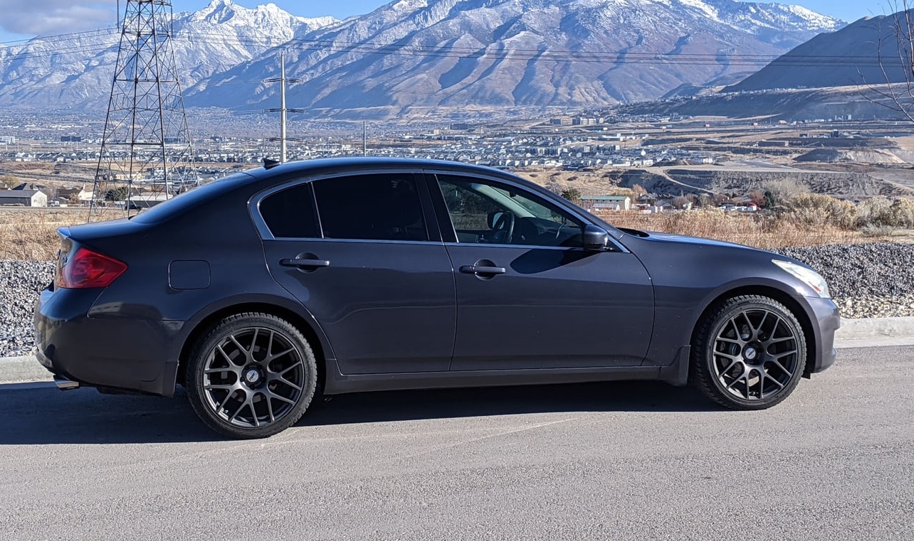 g37 sedan on TSW wheels