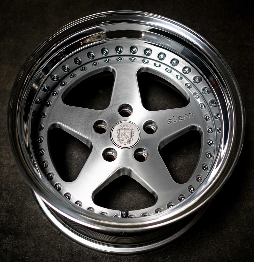 three piece forged wheel