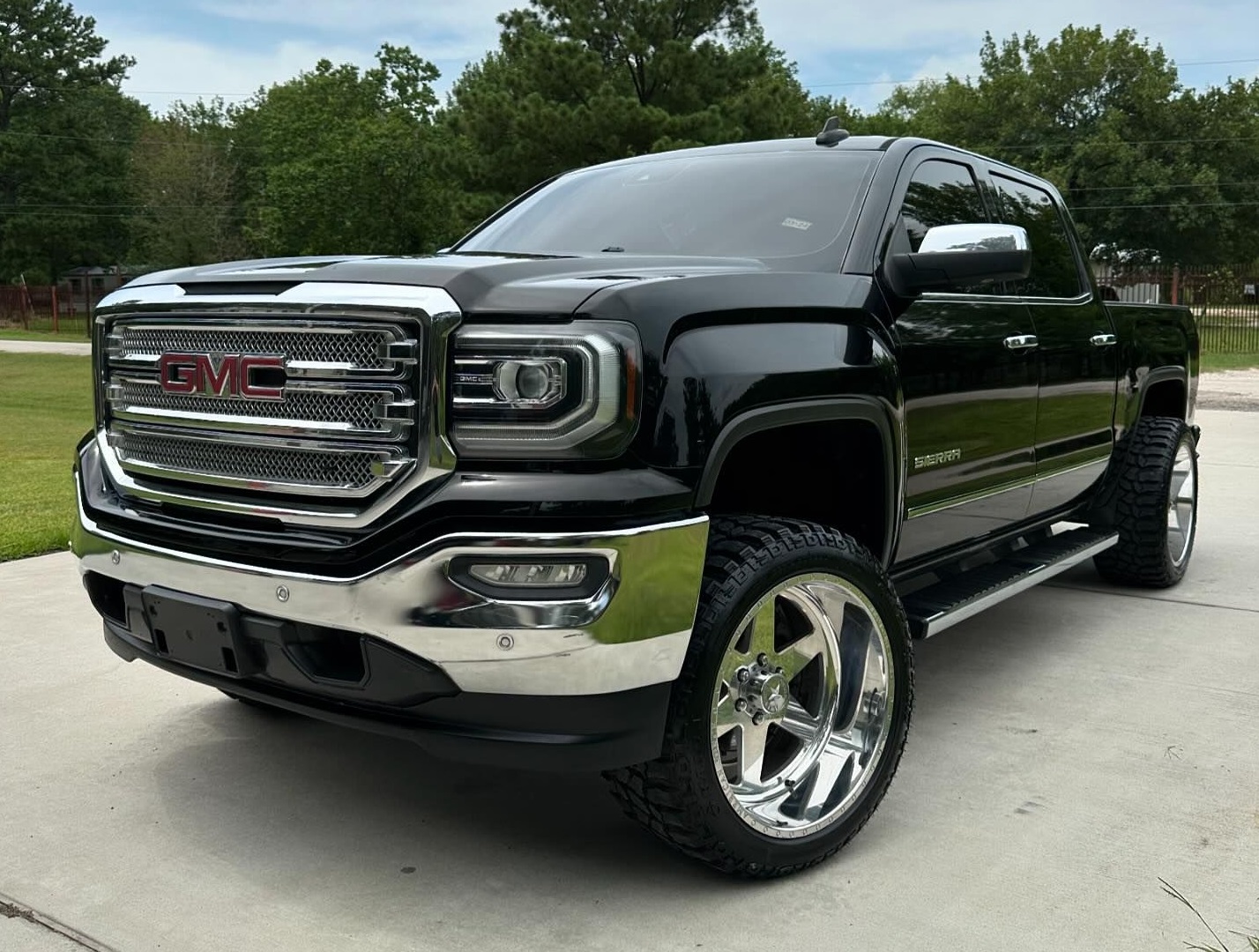 gmc truck on american force wheels